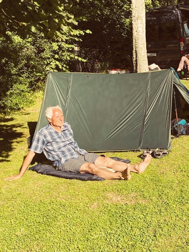 Relaxing at Møn Camping